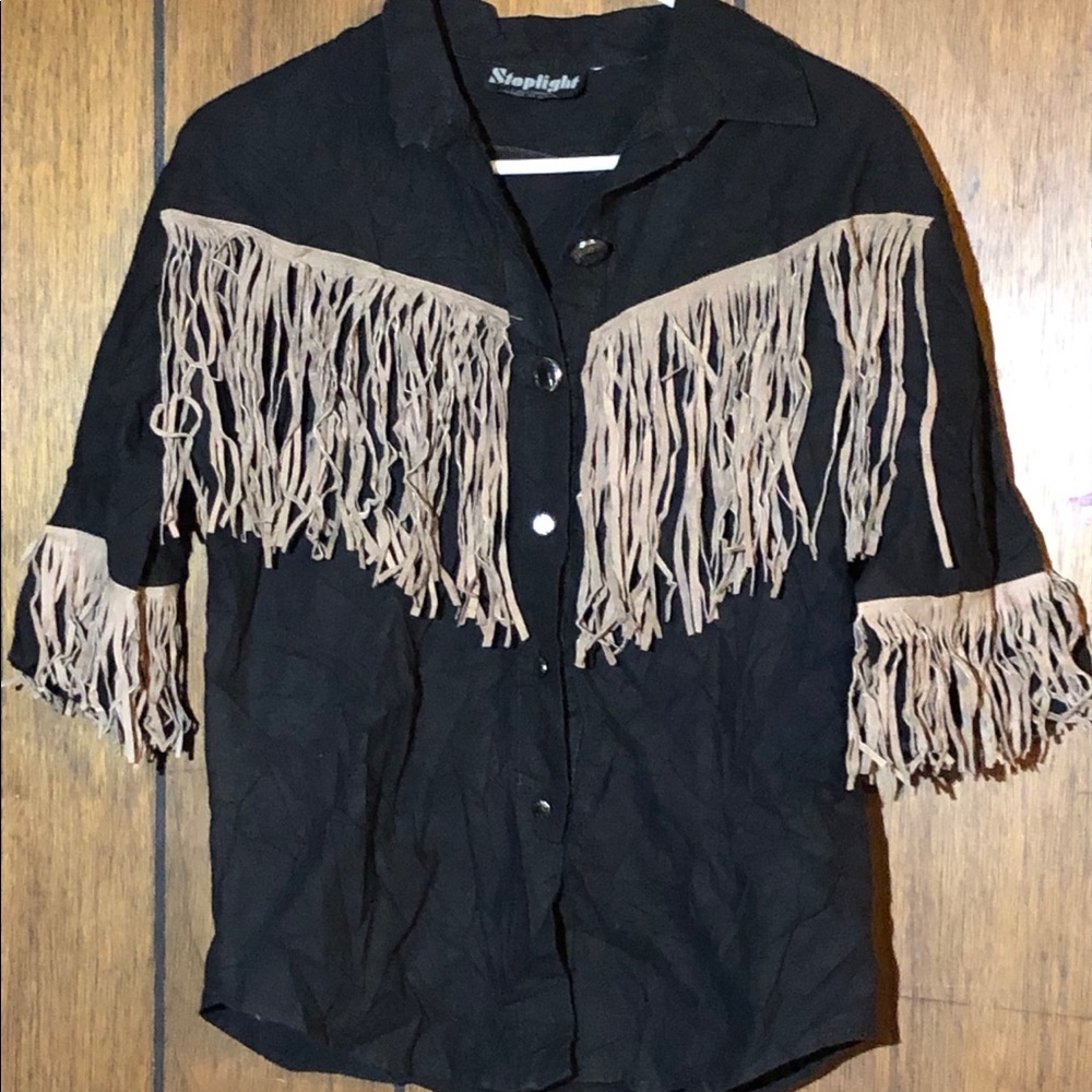 Kids 12-14 custom made Western button down shirt